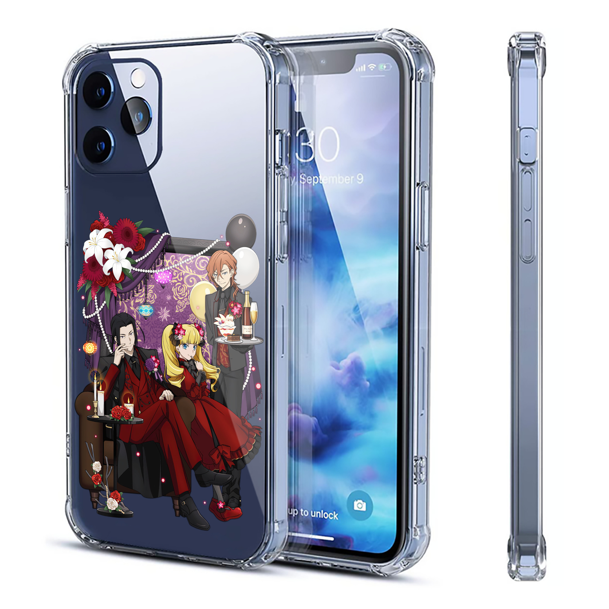 （画像用） 文豪ストレイドッグス Bungo Stray Dogs 【iPhone 12シリーズ対応】透明スマホケース（クリアソフトケース）